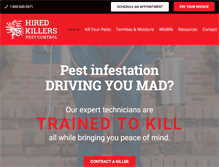 Tablet Screenshot of hiredkillers.com